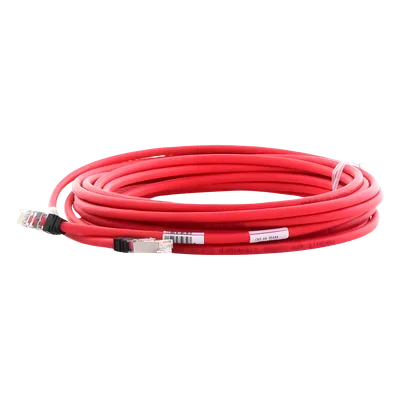 Patch Cord Cat6A / S/FTP Blindado / CM/LS0H / 7.62 m (25 ft) / Rojo