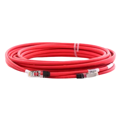 Patch Cord Cat6A / S/FTP Blindado / CM/LS0H / 7.62 m (25 ft) / Rojo