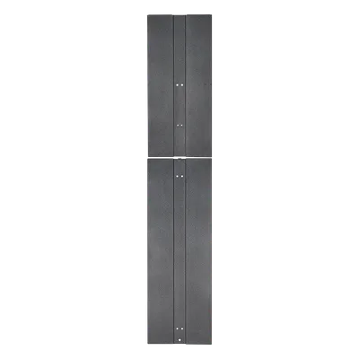 Tapa Final de Fila / 83.9 in (2131 mm) / 1.6 in (41 mm) / Acero / 45 UR / Negro