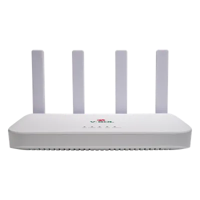 ONU DualMode / Wi-Fi 6 / 4 Puertos Gigabit / 1 Puerto FXS / 1 Puerto PON SC/UPC / USB / 0.82 × 0.48 × 0.12 pies