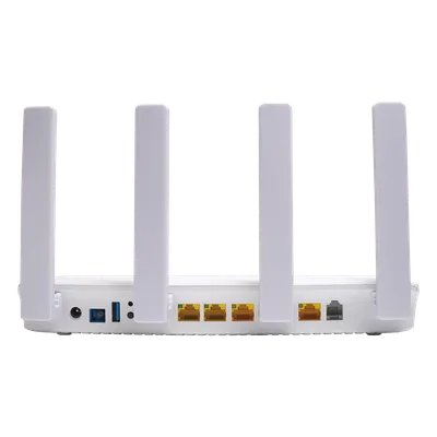 ONU DualMode / Wi-Fi 6 / 4 Puertos Gigabit / 1 Puerto FXS / 1 Puerto PON SC/UPC / USB / 0.82 × 0.48 × 0.12 pies