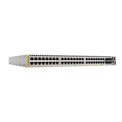 Switch de capa 3 apilable / 48 puertos multigigabit 1G/2.5G/5G/10G RJ45 / 4 puertos QSFP+/QSFP28 40G/100G / Apilamiento hasta 8 unidades