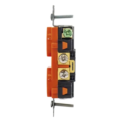Contacto Dúplex Grado Comercial / 20 A 125 V / NEMA 5-20R / 2 Polos 3 Hilos / Nylon Servicio Extra Pesado / -40°C a 75°C