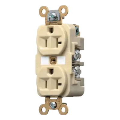Contacto Dúplex Industrial / 20 A / 125 V / 2 Polos 3 Hilos / NEMA 5-20R / Grado Industrial / Interior Seco