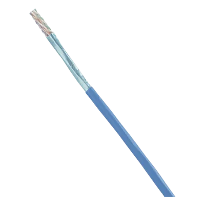Bobina de Cable Blindado F/UTP / Cat6A / 23 AWG / CMR Riser / 305 m (1000 pies) / Azul