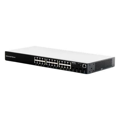Switch Administrable / 24 Puertos Gigabit RJ45 / 4 Puertos SFP Uplink / 56 Gbps / GWN Cloud