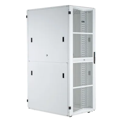 Gabinete para Centros de Datos / 42 UR / 600 mm Ancho / 1070 mm Profundidad (3.5 pies) / Acero / Blanco
