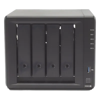 Servidor NAS de 4 Bahías (Expandible a 9 Bahías) / Hasta 162 TB / Servicio Nube Gratis (P2P) / Administración Remota y Respaldo Programado