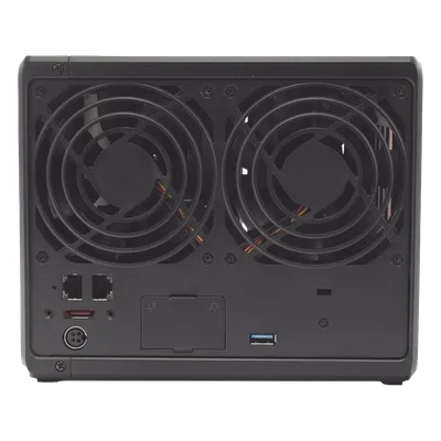 Servidor NAS de 4 Bahías (Expandible a 9 Bahías) / Hasta 162 TB / Servicio Nube Gratis (P2P) / Administración Remota y Respaldo Programado