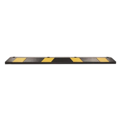 Tope Vehicular / 183 cm (6 pies) / Caucho Rígido A85 / 5 Toneladas / 8 Franjas Reflejantes / Negro-Amarillo