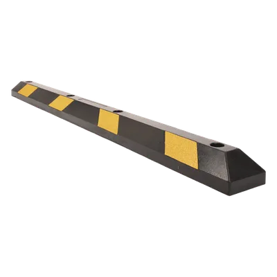 Tope Vehicular / 183 cm (6 pies) / Caucho Rígido A85 / 5 Toneladas / 8 Franjas Reflejantes / Negro-Amarillo