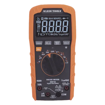 Multímetro Digital / Rango Automático / TRMS 1000 V / 10 A / Temperatura / LOZ / IP42 / Caída 2 m (6.6 ft)
