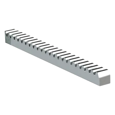 Cremallera de Acero / 2 m (6.6 ft) de Longitud / Módulo 4 / Carga 3000 kgf / Sección 22 x 22 mm / Galvanizado Electrolítico