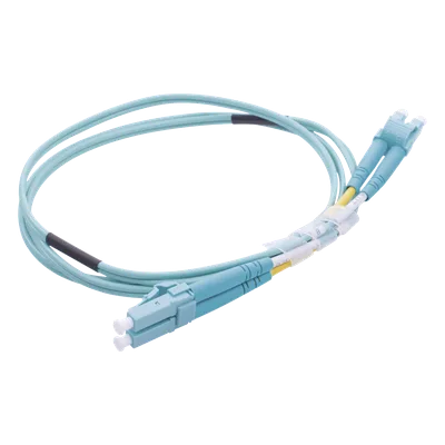 Jumper de Fibra Óptica / OM4 50/125 / LC-LC Dúplex / OFNR Riser / 2.0 mm / 1 m (3.28 pies)
