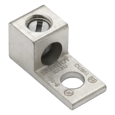 Terminal Universal / 1 Orificio 1/4" / Calibre 14-6 AWG / AL-CU Estañado / 0.51 in Altura