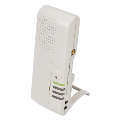 Receptor de voz / 4 canales / 1000′ (300 m) alcance / 433 MHz / 10 tonos / 53 palabras inglés-español / 12 VDC