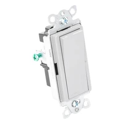 Interruptor de Pared / Un Polo / Paleta Grande / 15 A / 120/277 V / Cargas Generales y Motor / Sin Atenuación