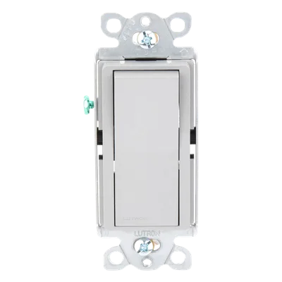 Interruptor de Pared / Un Polo / Paleta Grande / 15 A / 120/277 V / Cargas Generales y Motor / Sin Atenuación