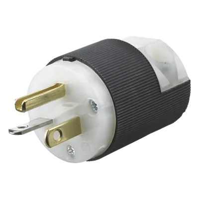 Clavija de Entrada Recta / 20 A / 125 V / 2 Polos 3 Hilos / NEMA 5-20P / Grado Industrial-Comercial / -40°C a 75°C / 0.15 lb
