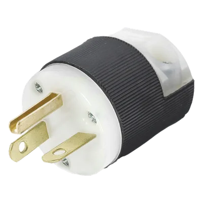 Clavija de Entrada Recta / 20 A / 250 V CA / 2 Polos 3 Hilos / NEMA 6-20P / Grado Comercial-Industrial