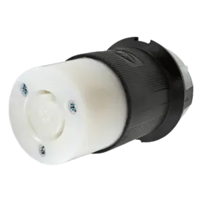 Conector Industrial con Bloqueo de Media Vuelta / 20 A 250 V CA / 2 Polos 3 Hilos / NEMA L6-20R / Interior Seco / -40°C a 75°C