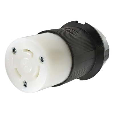 Conector Industrial con Bloqueo de Media Vuelta / 30 A 250 V CA / 2 Polos 3 Hilos / NEMA L6-30R / 0.36-0.93 in (9-24 mm)
