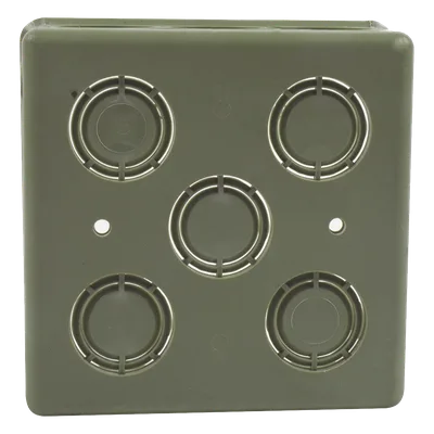 Caja Cuadrada para Conduit / PVC Pesado / 1/2" - 3/4" / Autoextinguible / No Conductor Eléctrico