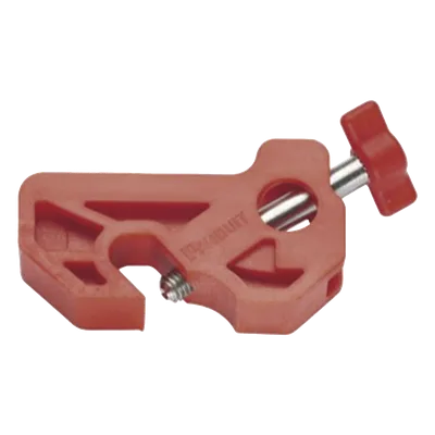 Bloqueador de Disyuntor Miniatura / Sin Herramientas / Nylon / 48.2 mm (0.16 ft) / Rojo / LOTO