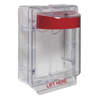 Cubierta Protectora / Policarbonato UV / Bocina 95-105 dB / Montaje Superficie / Espaciador Transparente / ADA y UL / -40°C a 116°C