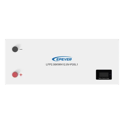 Batería de litio LiFeO4 12.8Vcc, 200Ah, 2.56Kwh, Pantalla LCD para Monitoreo Local, Carcasa Metálica