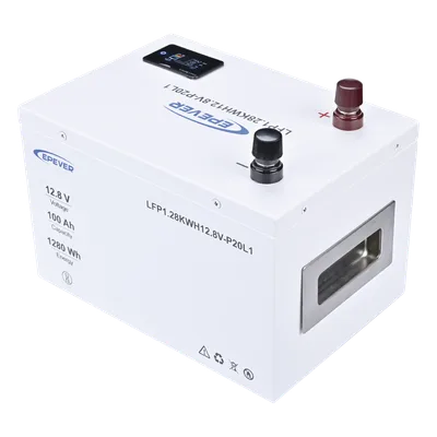 Batería de Litio LiFePO4 12.8Vcc, 100Ah, 1.28KwH, Pantalla LCD para Monitoreo Local, Carcasa Metálica