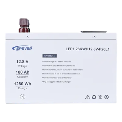 Batería de Litio LiFePO4 12.8Vcc, 100Ah, 1.28KwH, Pantalla LCD para Monitoreo Local, Carcasa Metálica