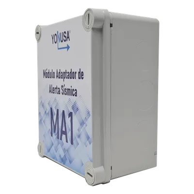 Módulo Adaptador para Alerta Sísmica / Fuente 13.5VDC 2A / Respaldo 7 Días / Entrada AC 127/220V / Conector 3.5 mm