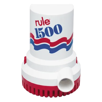 Bomba de Achique Sumergible / 1,500 GPH / 12V CD / Acero Inoxidable / Protección Térmica TCO / CE e ISO 8849