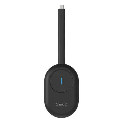 Dongle de Proyección Inalámbrica / 4K 60 Hz / USB-C con Adaptador USB-A / NFC / Wi-Fi Dual Band / Comunicación Bidireccional