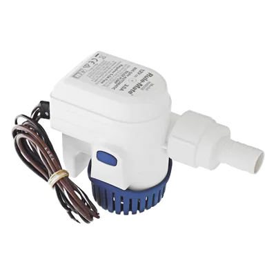 Bomba Sumergible de Achique / 800 GPH / 12 VDC / Automatizada con Sensor de Nivel / Manguera 19 mm (3/4") / Altura de Descarga 3 m (9.8 ft)