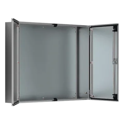 Gabinete de Doble Puerta / 1200 x 1200 x 400 mm / Acero Inoxidable Cepillado / IP55 / NEMA 12 / IK10