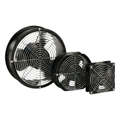 Ventilador Axial Compacto / 4 Pulgadas / 100 CFM / 115 Vca / Protección Térmica / Acero Recubierto en Polvo
