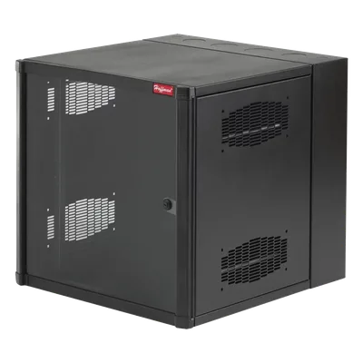 Gabinete de Pared 19 UR / 23.6in Ancho / 30in Profundidad / Ventana de Seguridad / Rieles Roscados #10-32 / Montaje sin Herramientas