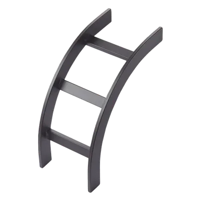 Accesorio de Escalerilla Curva Vertical Interior / 12 in (305 mm) Ancho / Acero Tubular 1-1/2 x 3/8 in / RAL 9005 Negro