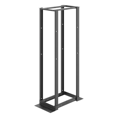 Rack Abierto 4 Postes / 45U / 2.13 m (7 ft) / Profundidad Ajustable 450-1050 mm / Aluminio 6063-T6 / Rieles Roscados 12-24