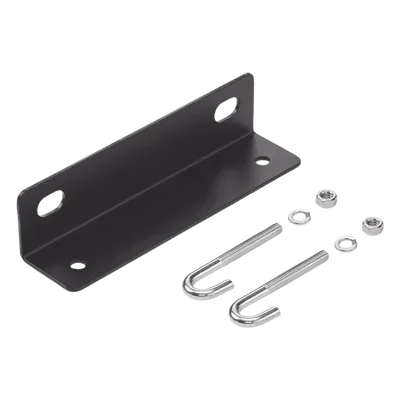 Soporte Final para Escalerilla / 12 in Ancho / Acero Galvanizado 2x2 in Calibre 10 / Recubrimiento Polvo RAL 9005 Negro / 1.9 lb / Kit Montaje Incluido