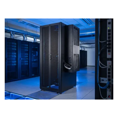 Gabinete de Telecomunicaciones / 42 UR / NEMA 12 / Aire Acondicionado Tipo G52 / 2000 x 600 x 1000 mm / Base Móvil Ruedas