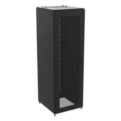 Gabinete de Telecomunicaciones / 600 mm Ancho / 1000 mm Profundidad (3.28 ft) / 45 UR / Puertas Perforadas / Color Negro