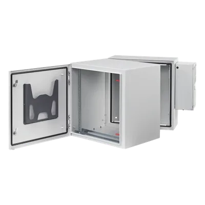 Gabinete Industrial / 12 UR / 24x24x30 in / NEMA 4/12 IP66 IK10 / Aire Acondicionado 2000 BTU / Acero / Montaje Pared
