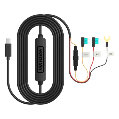 Adaptador Buck DC-DC / Entrada 12-24V DC / Salida 5V miniUSB / Protección Baja Tensión 11.3V / Cable 3.4 m (11.2 ft)