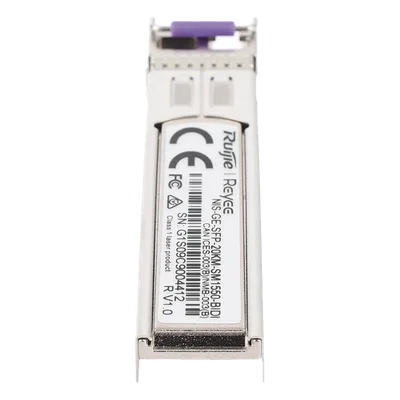 Transceptor SFP Industrial / 1 Gigabit / BIDI Monomodo / 20 km (65,616 ft) / TX 1550 nm / RX 1310 nm / -40 a 85 °C / LC