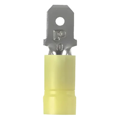 Terminal de Desconexión Macho / Lengueta 6.3x0.8 mm / Cable 12-10 AWG / Paquete 50 pzas