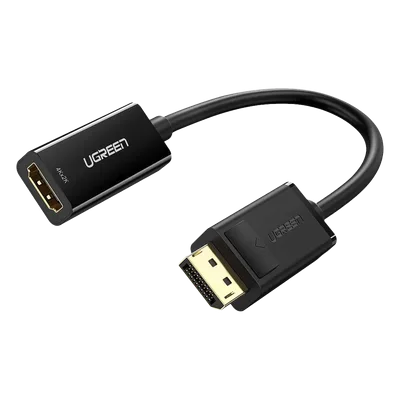 Convertidor DisplayPort a HDMI / 4K@30Hz / HDR / 3D / Cable 25 cm (0.82 ft) / Conectores Dorados / Chip IC Avanzado