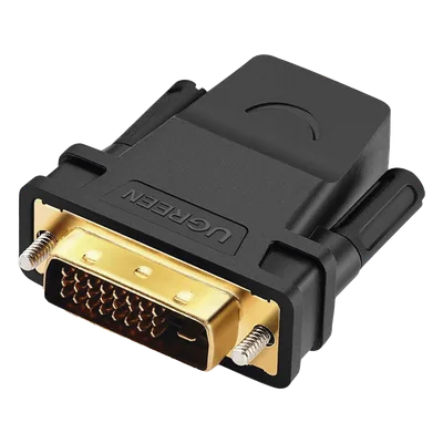 Adaptador DVI Macho a HDMI Hembra / 1080p@60Hz / Conectores Chapados en Oro / 3.28 pies